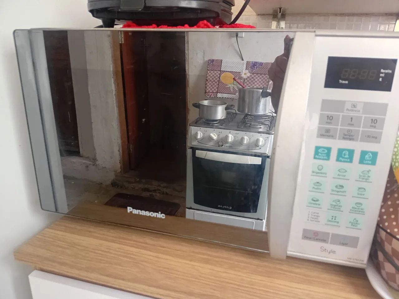 Microondas com defeito