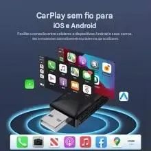 Adaptador Wireless Carplay e Android Auto IOS e Android