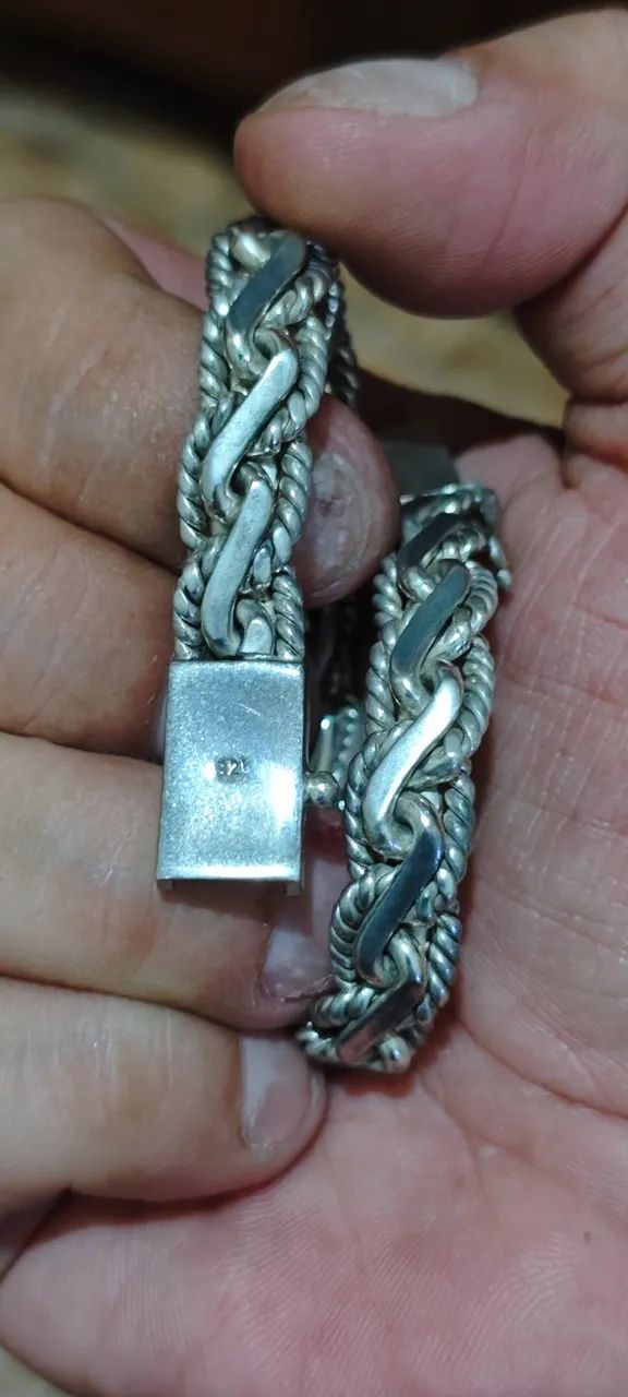 Pulseira Bali prata 925 grossa - Foto 2