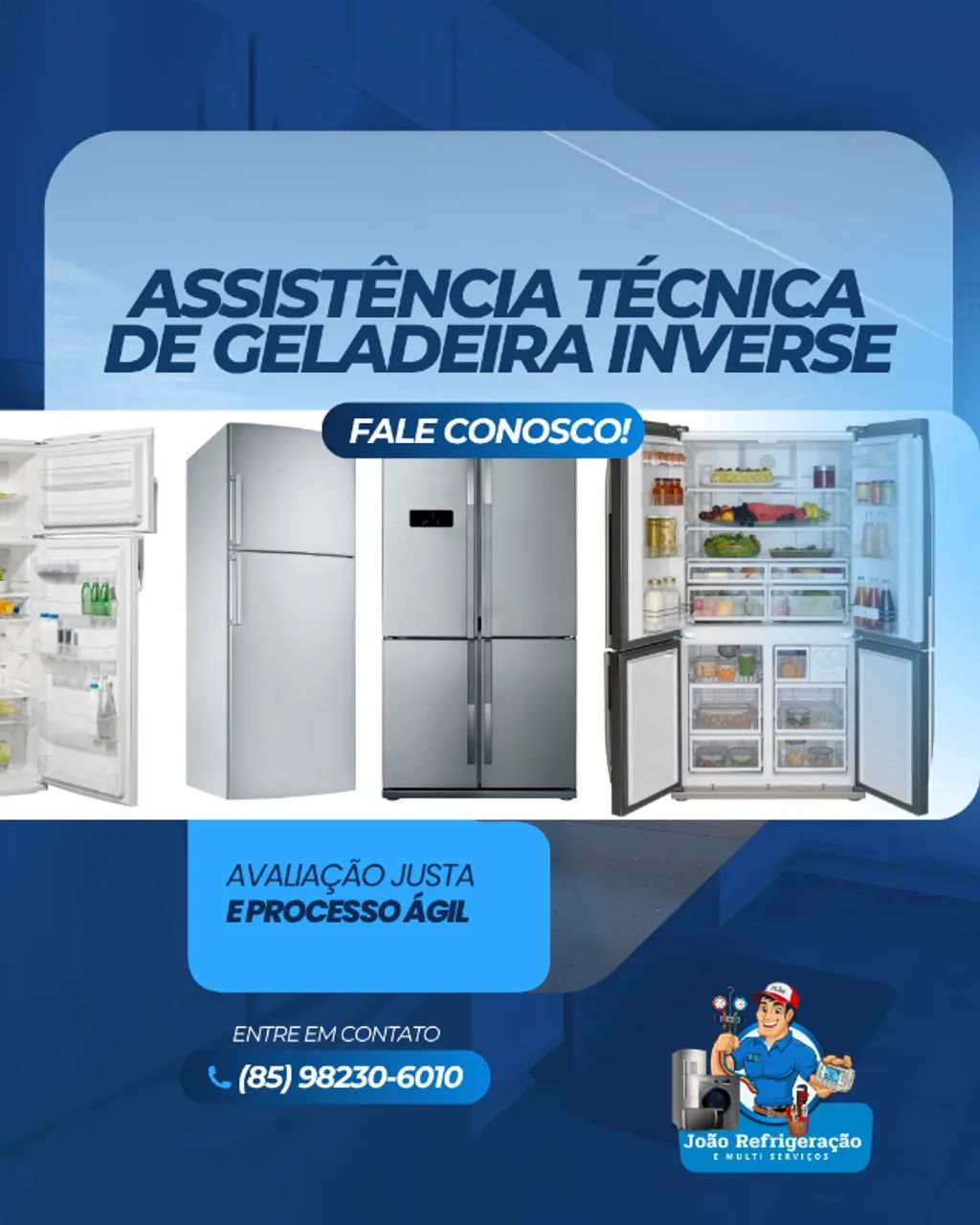 Assistência Técnica de Geladeira Inverse