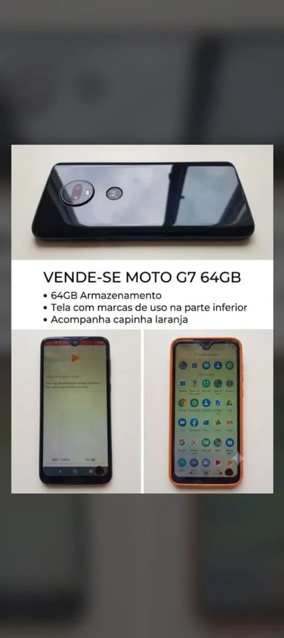 VENDE-SE MOTO G7 64GB