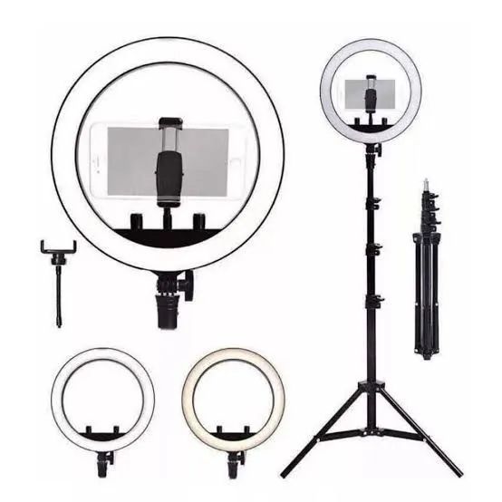 Ring Light 10 Polegadas 26cm Com Tripé 2,10m - Foto 4