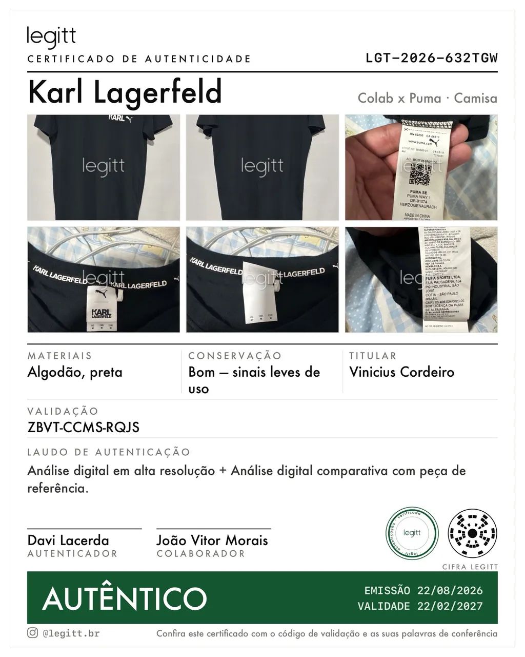 Camiseta Karl Lagerfeld X Puma  - Foto 5