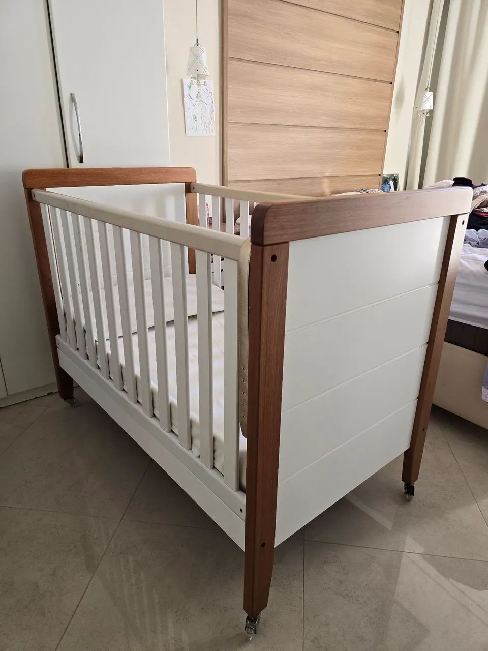 Berço Mini Cama Gran Vitória com colchão- Cia do Móvel