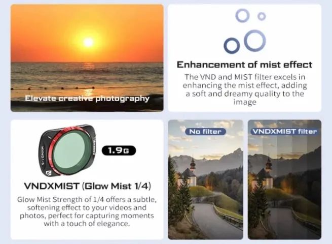 Freewell Filtro VND Xmist DJI Osmo Pocket 3  - Foto 3