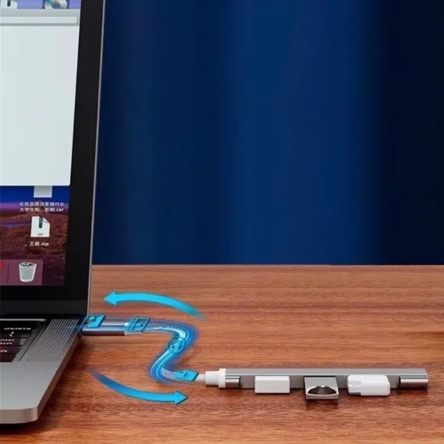 Hub Usb Type-c 4 Portas Usb 3.0 5 Gbps - Foto 5