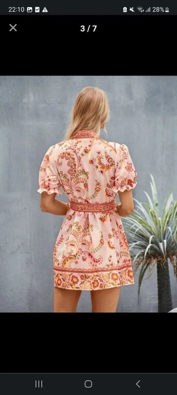 Vestido curto floral - Foto 5