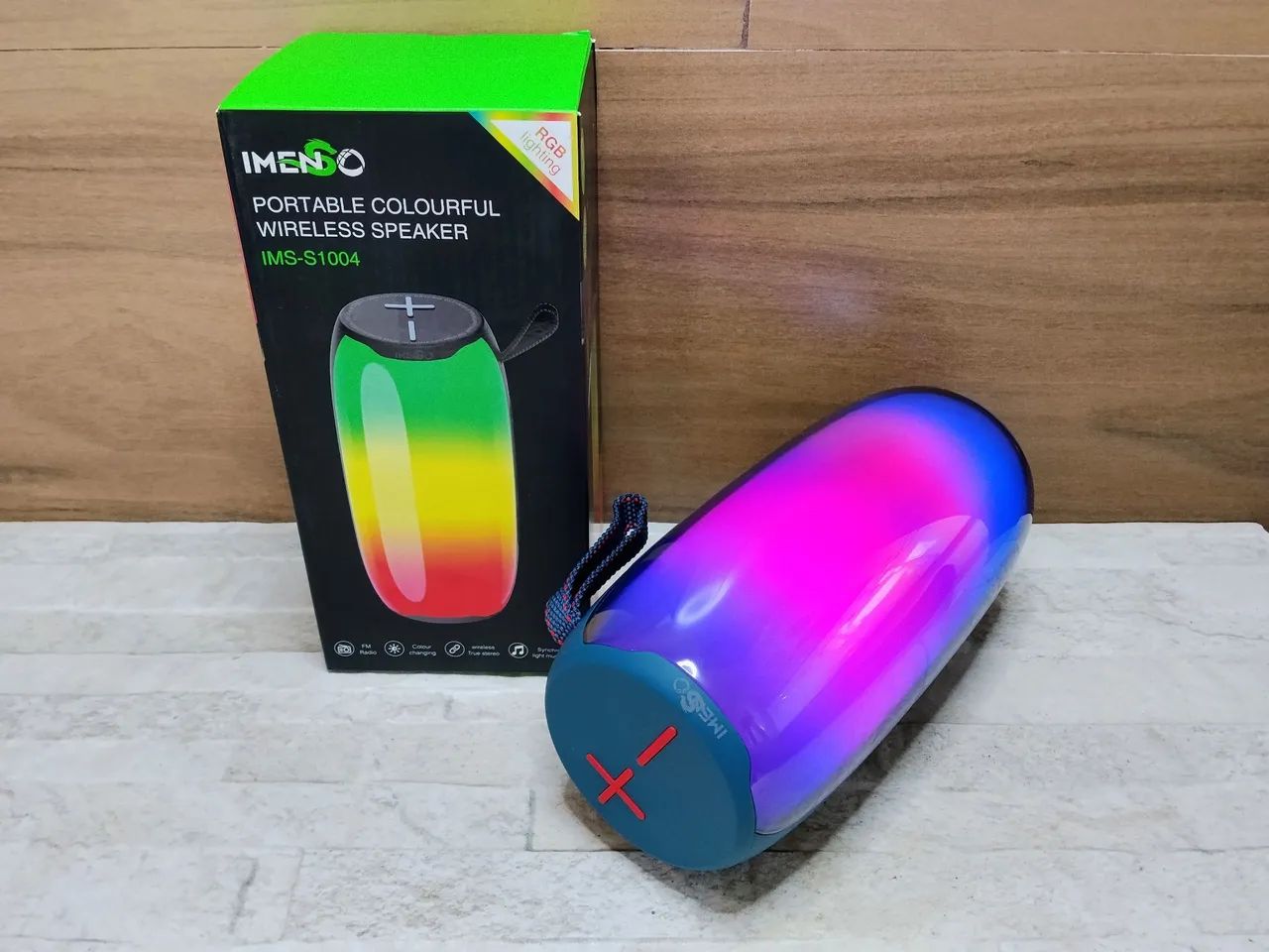 Caixa de Som Bluetooth Muito Forte Recarregável com Led - Foto 4