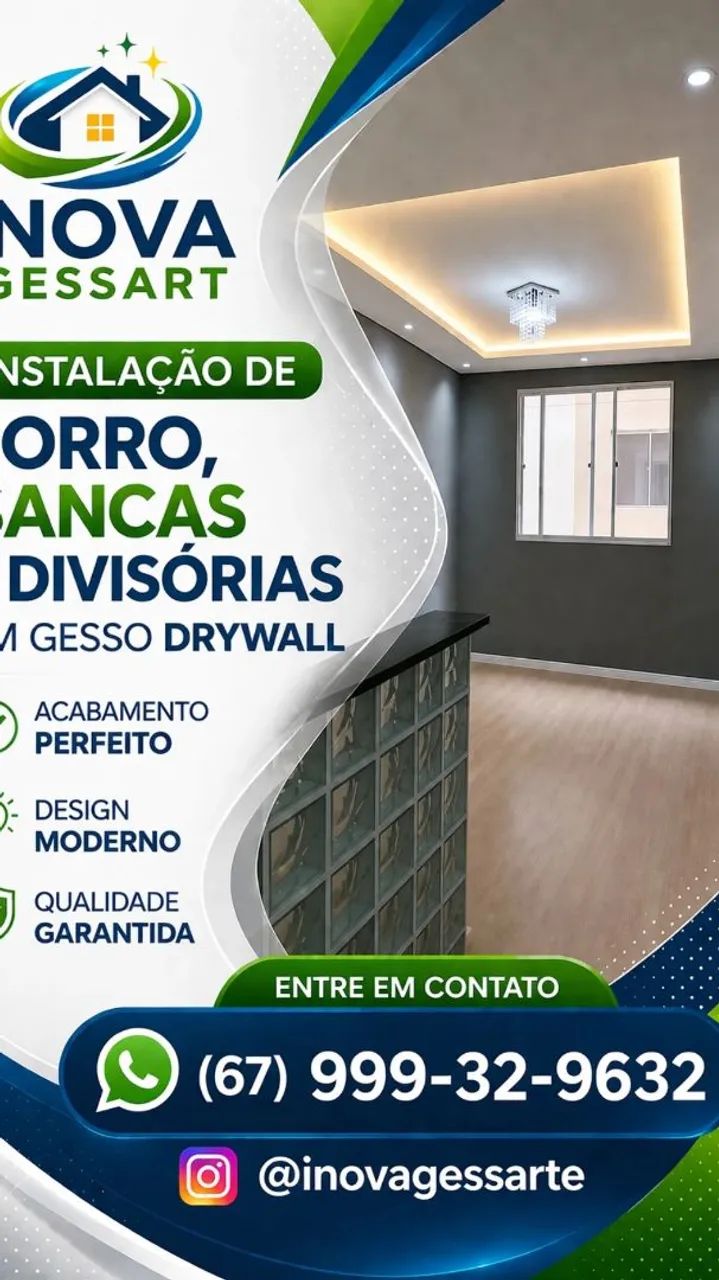 Sanca, divisória forro em Drywall partir de 85R$ - Foto 2