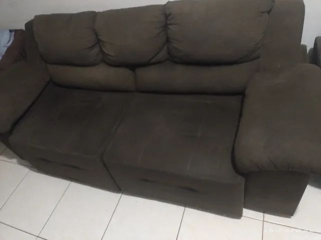 Sofá 3 lugares retrátil  - Foto 2