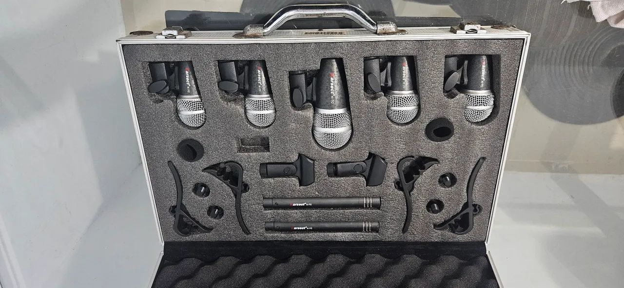 Microfones Bateria Jogo Da Karsect K7c 7 Peças  - Foto 2