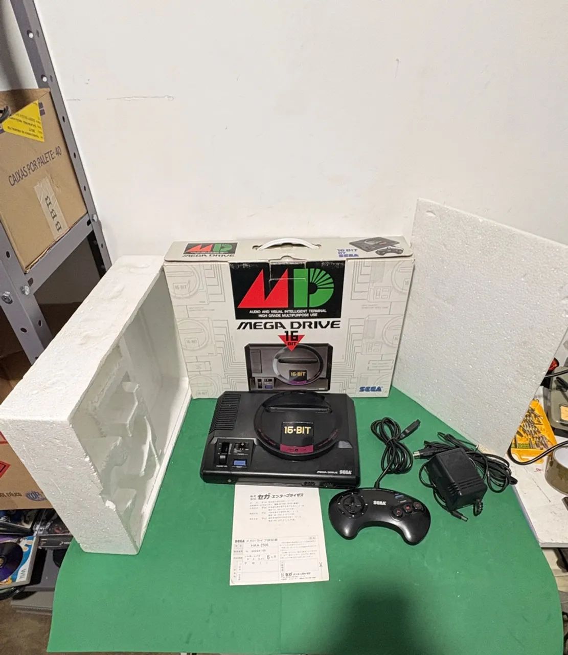 Console sega mega drive primeira tiragem