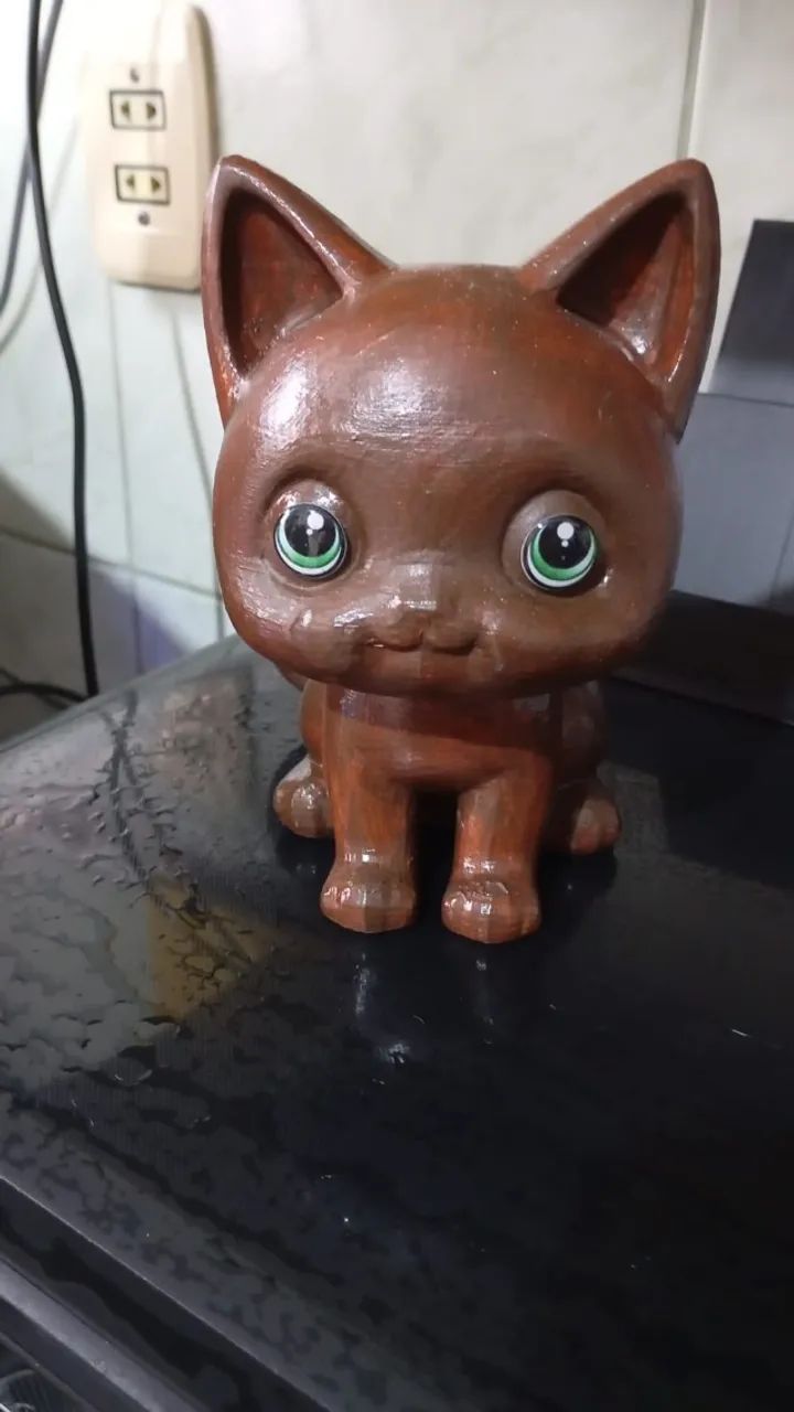 Action Figure Gato Mimoso Marrom
