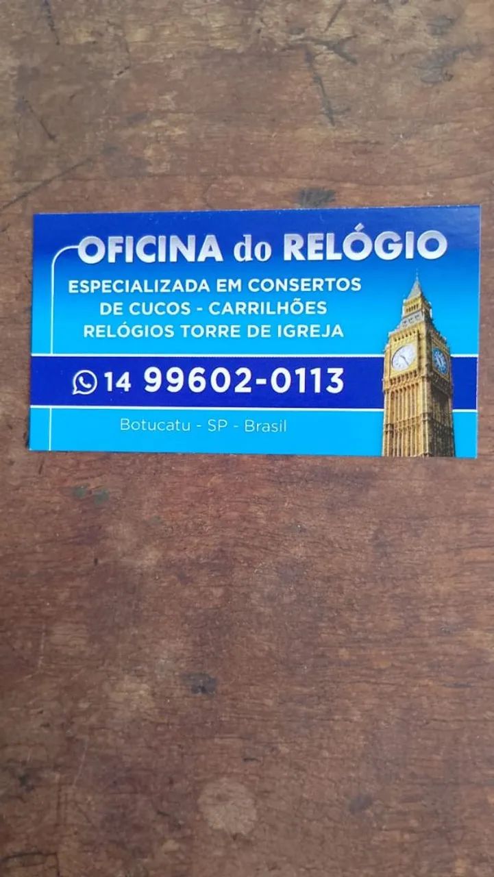 Oficina do relógio. 