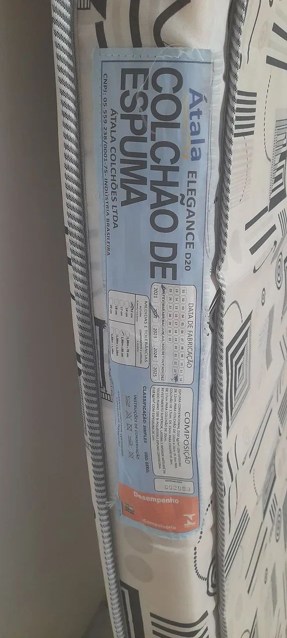 Vendo colchão de espuma Átala Elegance D20 - Foto 4