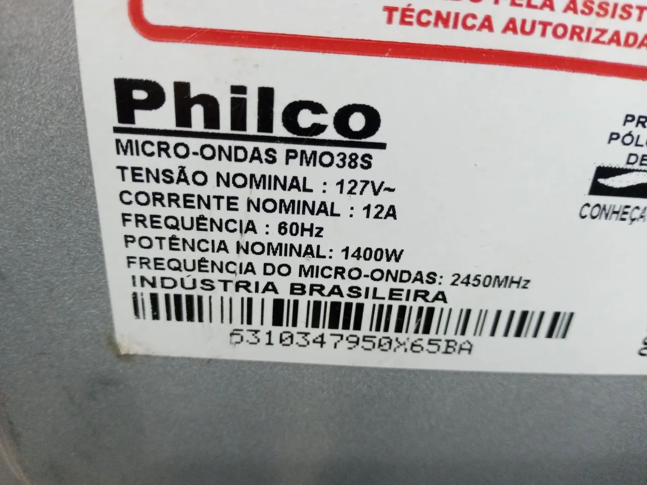 MICROONDA MARCA PHILCO MODELO PMO38S  - Foto 4