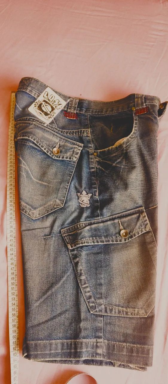 Bermuda Jeans, estonado Masculina Lost - Foto 5