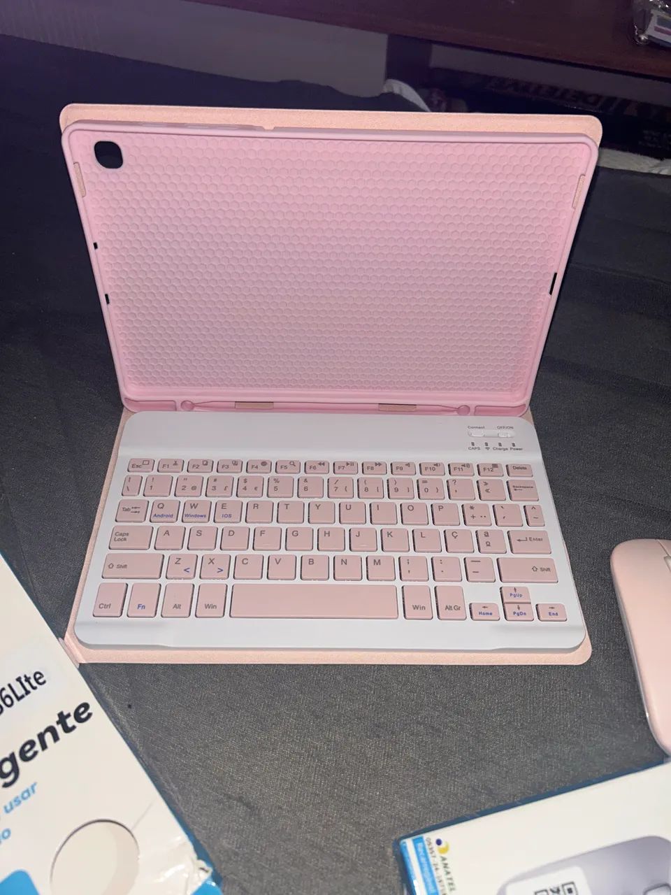 Capa+teclado e mouse para tablet S6LITE Samsung 