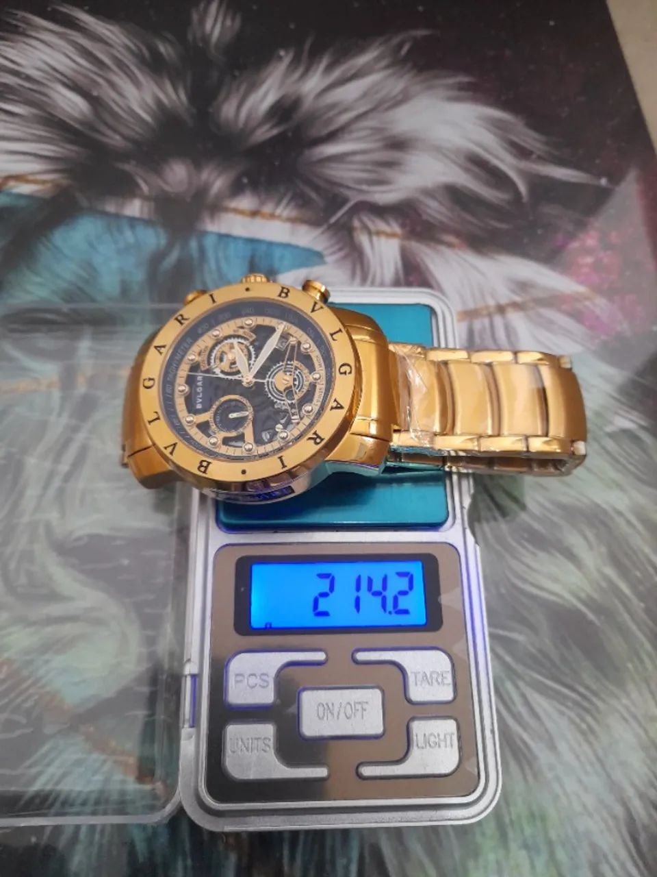 Relógio BVLGARI Skeleton Multifuncional Entregamos  - Foto 5