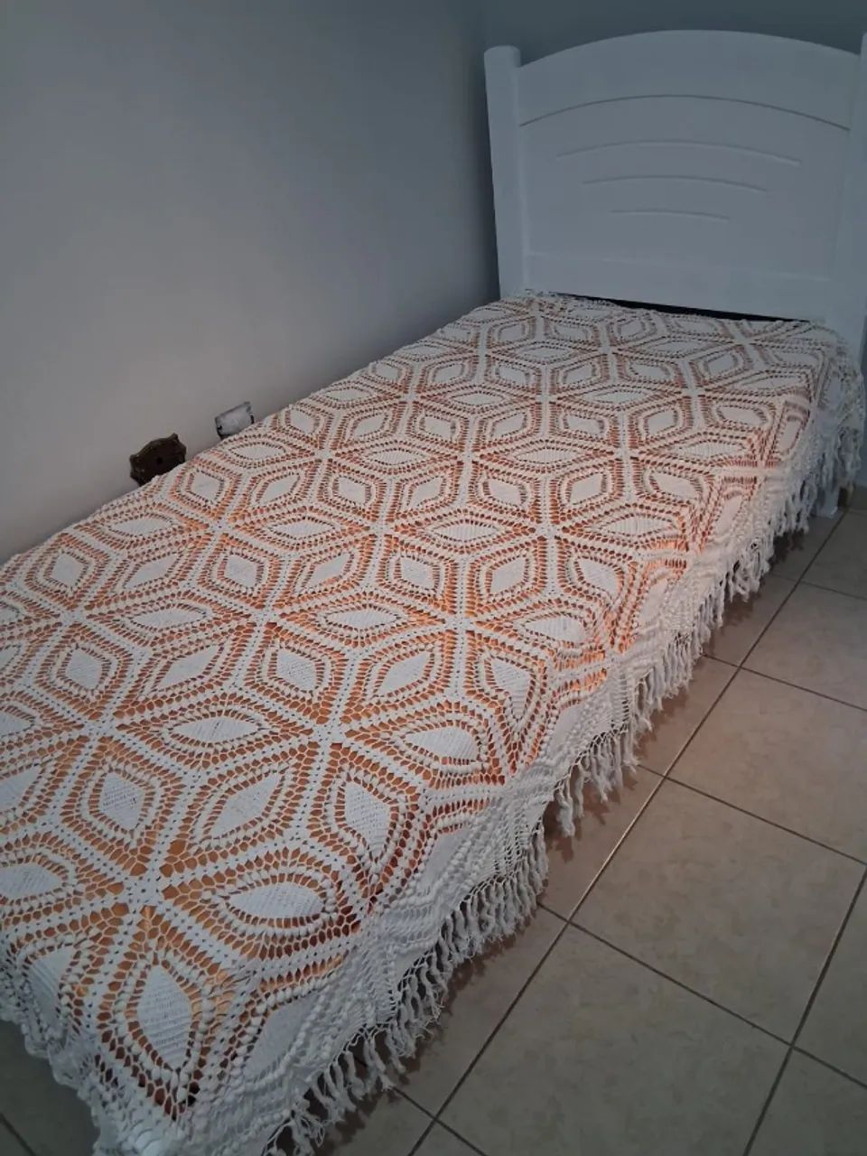 Cama de Solteiro Branca - Foto 2