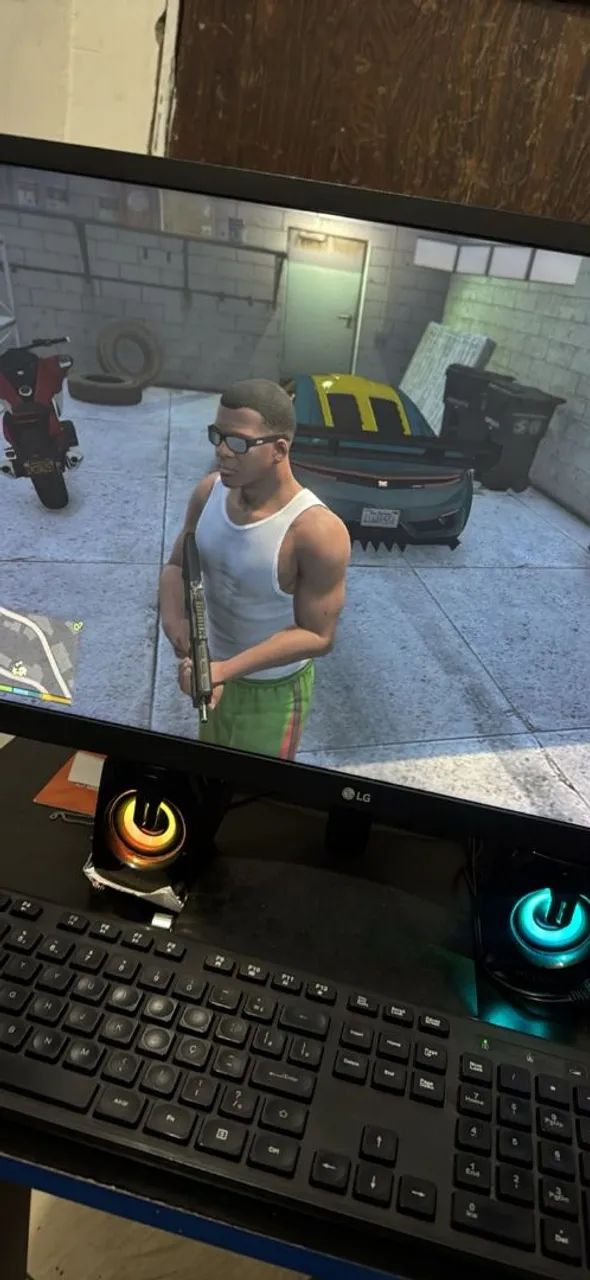 Computador gamer, completo 16 gigas RAM ddr4, HD 1 terá,monitor 24 polegadas entrada hdmi  - Foto 2