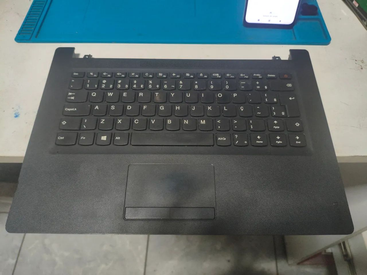 Carcaça Base Superior base do teclado Notebook Ideapad 110-14ibr Cor Preto