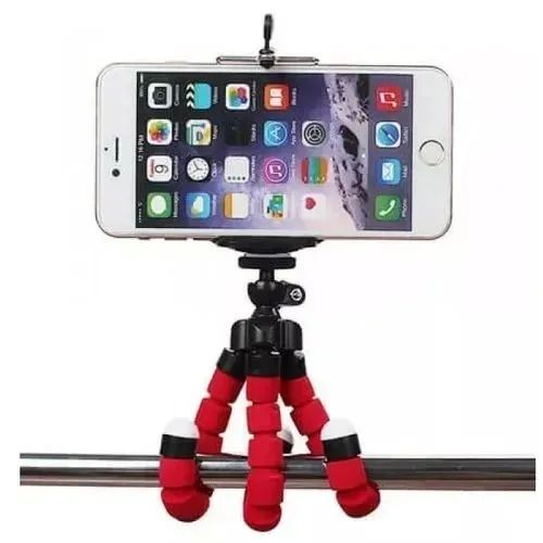 Tripé de Alta Flexibilidade 16cm p/ Celular - Suporte de Mesa -Loja Coimbra Computadores