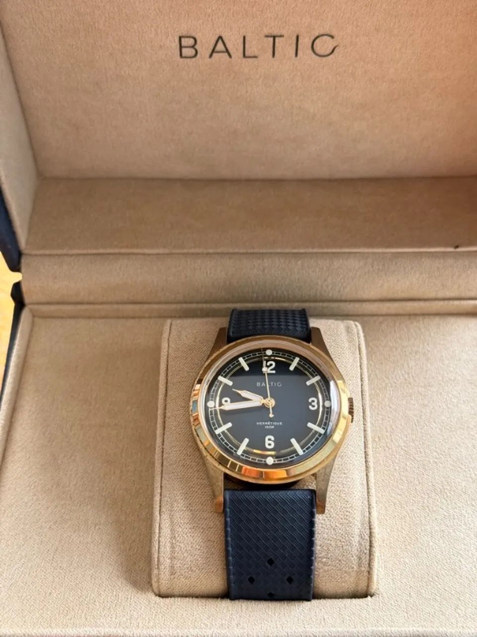 Baltic Hermétique Tourer Bronze Blue 37mm Automático - Full Set - Foto 2