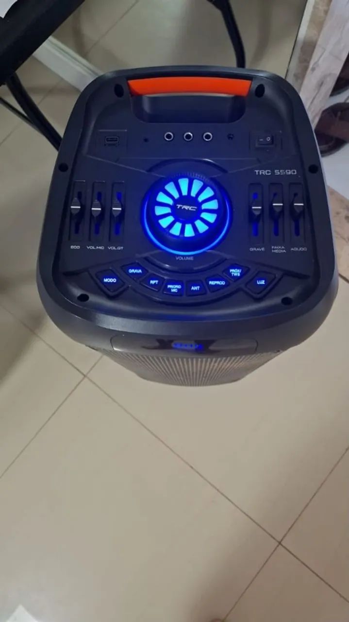 Caixa bluetooth 1000 watts modelo trc 5590 - Foto 2