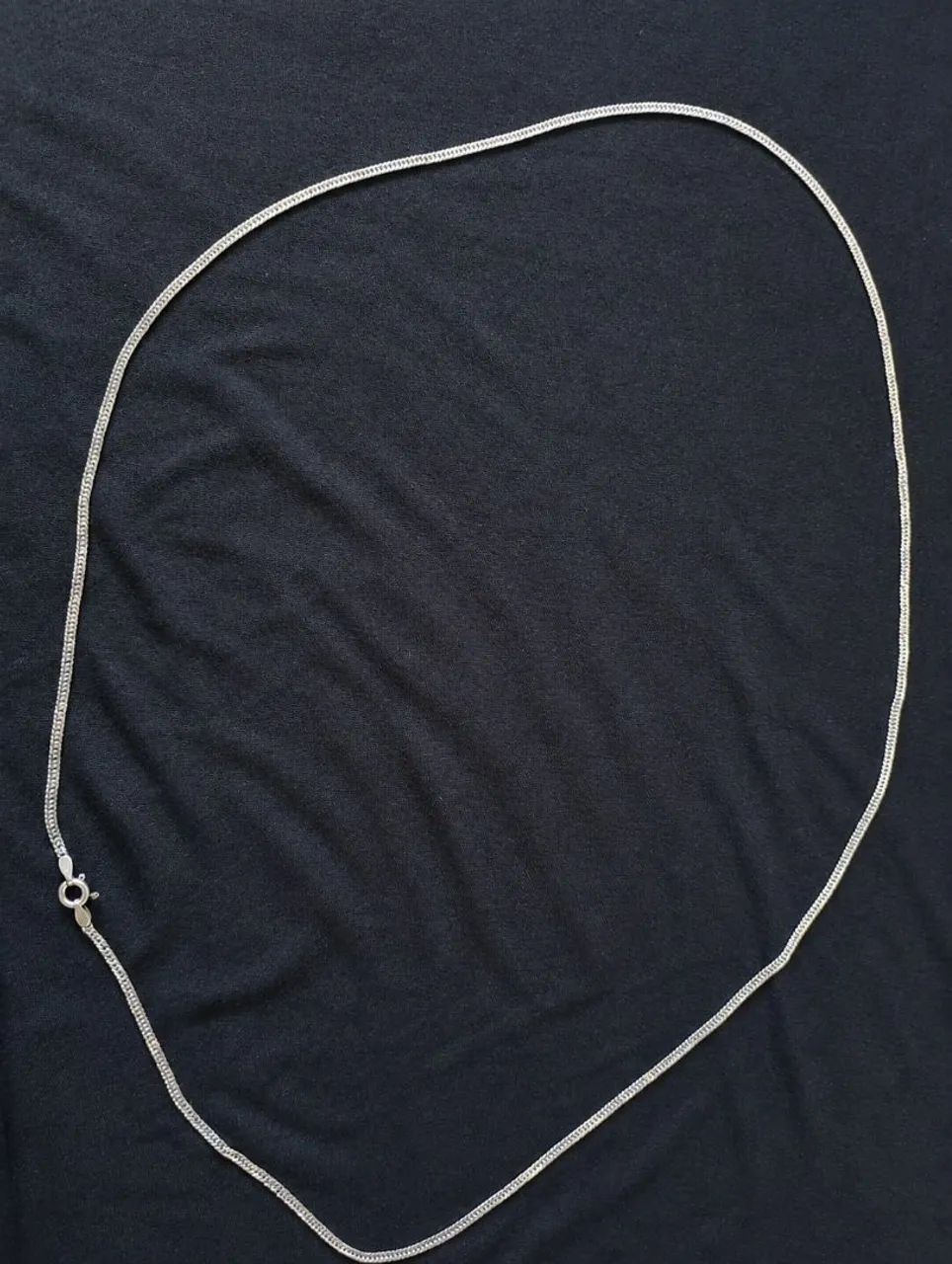 Corrente em prata 925 grumet 2mm 70 cm - Foto 2