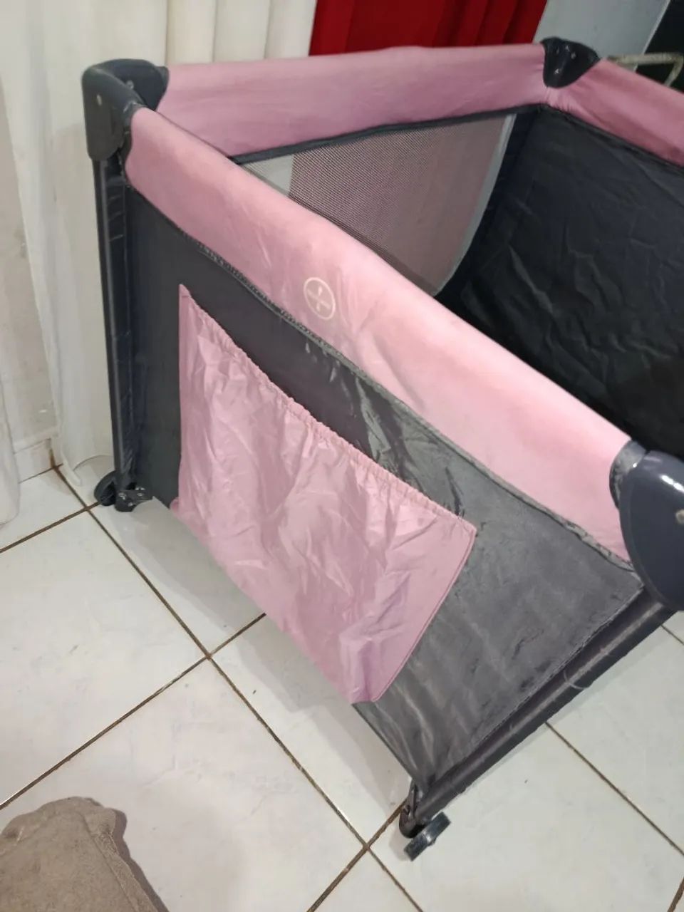 Mini berço chiqueirinho completo com colchão ninho redutor e mosqueteiro  - Foto 3