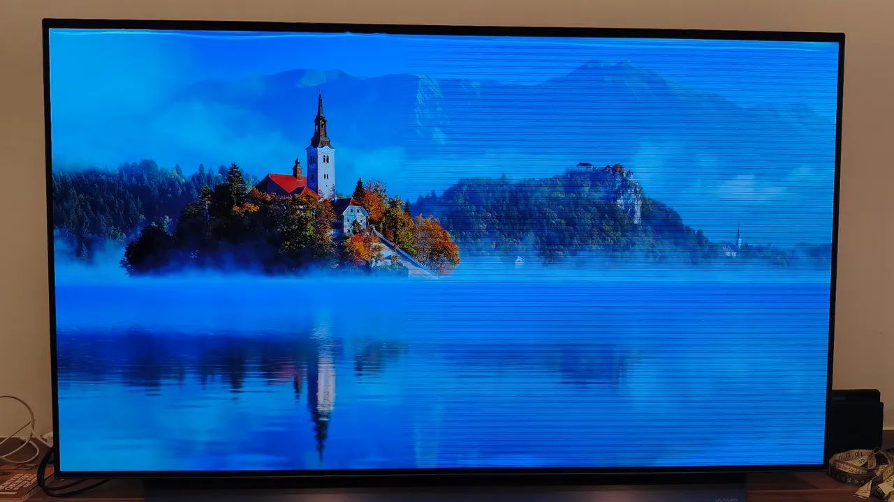 TV LG CX 55 polegadas (problemas na imagem)