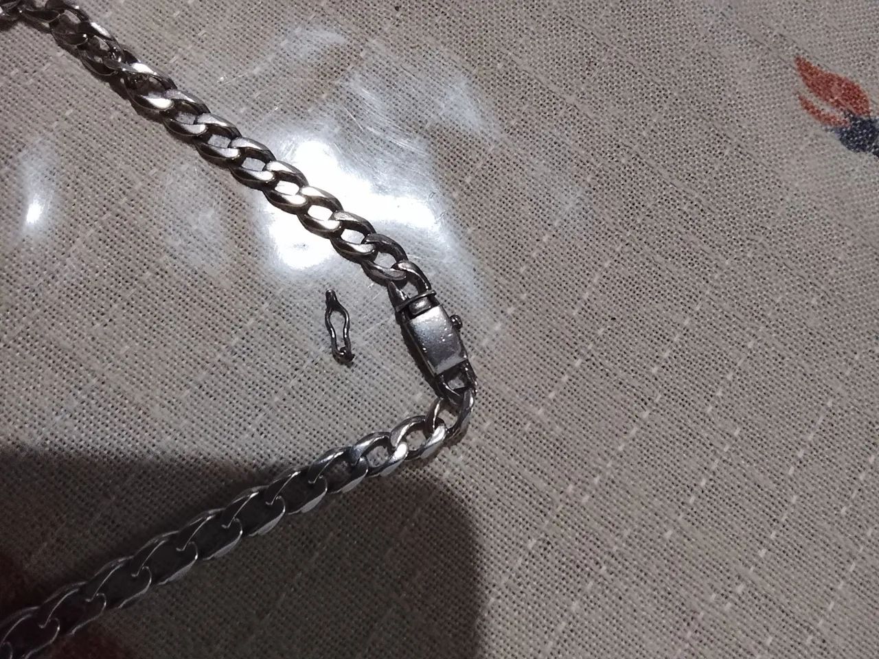 Corrente de prata com pingente  - Foto 3