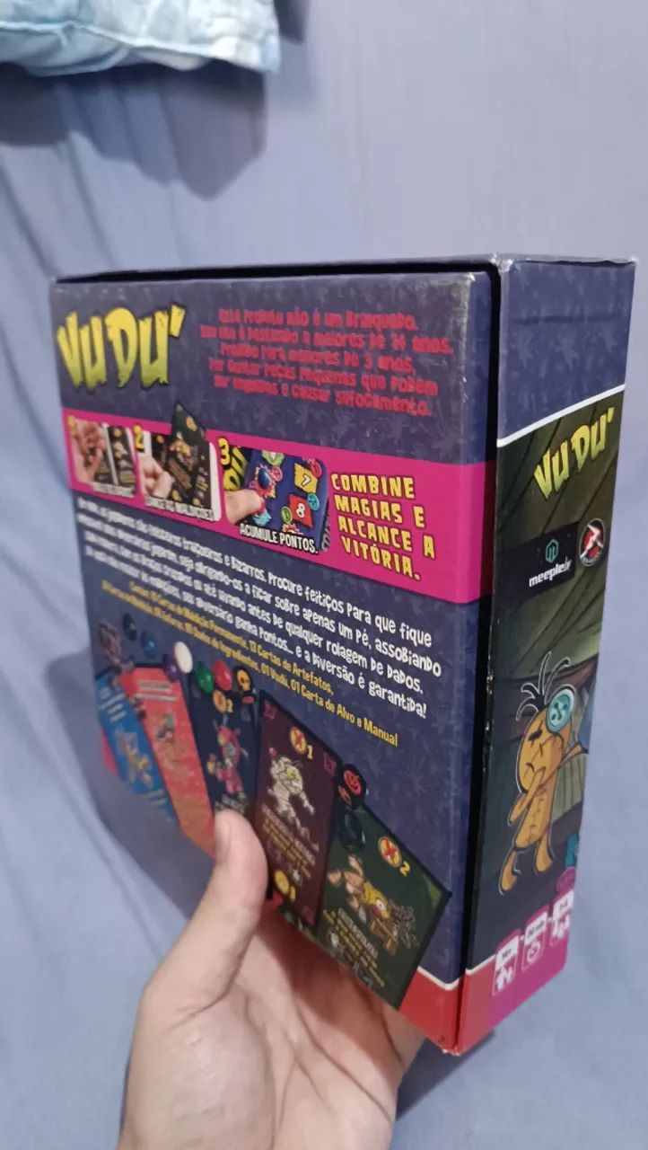 Jogo de cartas VUDÚ, Completo e com manual E MINIATURA!!! - Foto 3