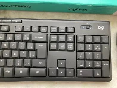 Kit Teclado e mouse loggi silencioso silent wireless combo mk295 funcionando perfeitamente - Foto 3