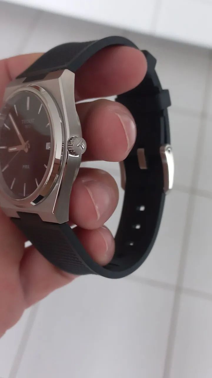 RELÓGIO TISSOT PRX( MOSTRADOR PRETO) *PULSEIRA SILICONE* - Foto 2