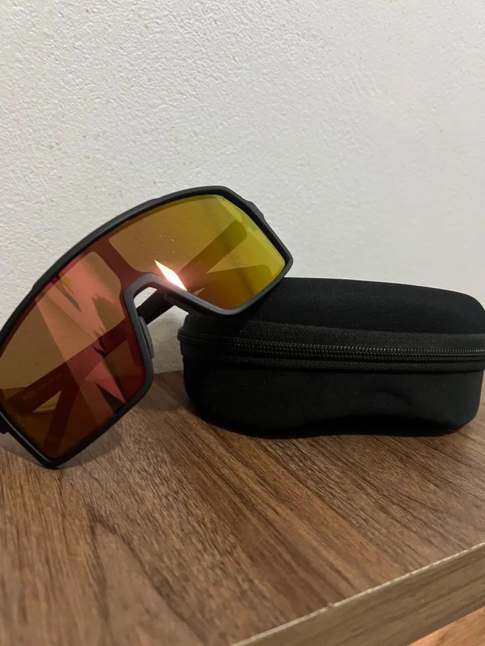 Óculos de Sol HB Grinder Matte Black/ Orange Espelhado - Foto 2