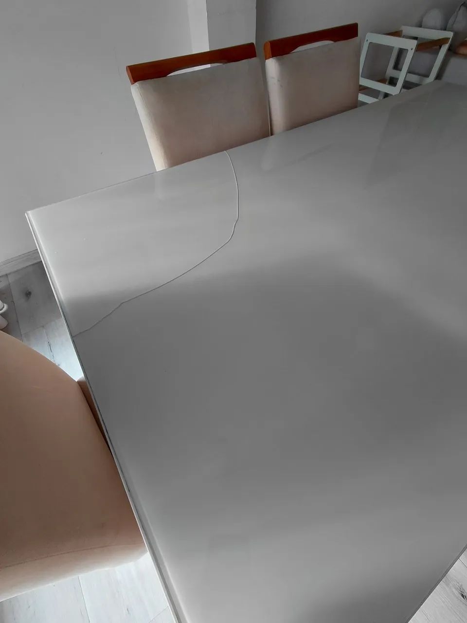 Mesa 6 cadeira com tampo de vidro 160 X 90 - Foto 5