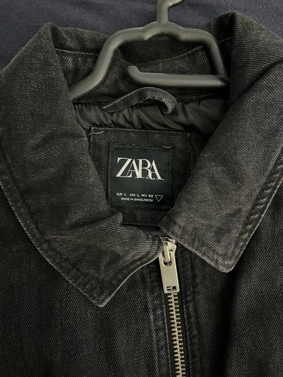Jaqueta jeans zara boxy acolchoada - Foto 2
