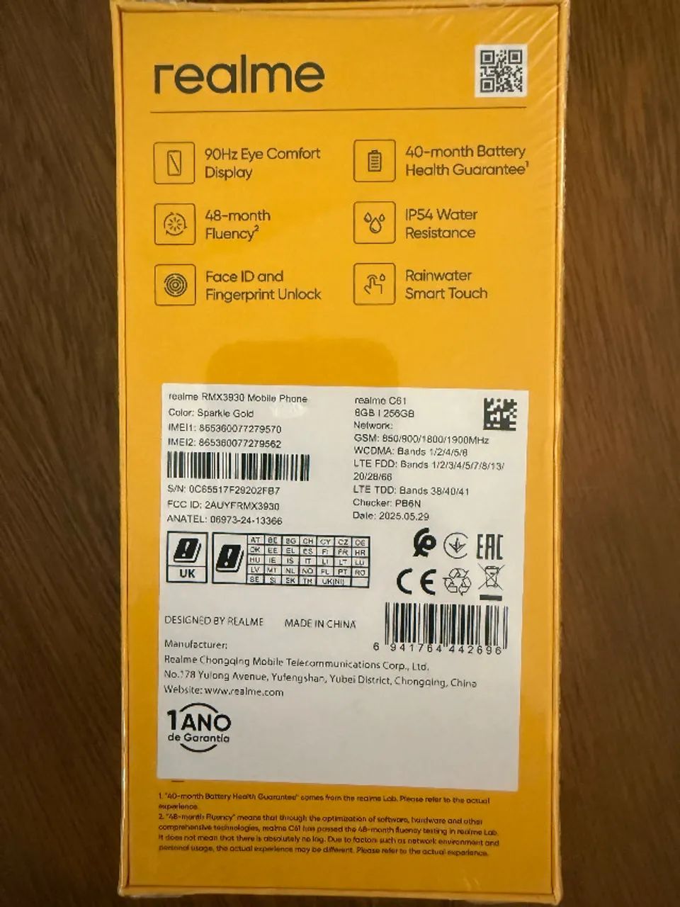 APARELHO REALME C61 256GB NFC - Foto 2