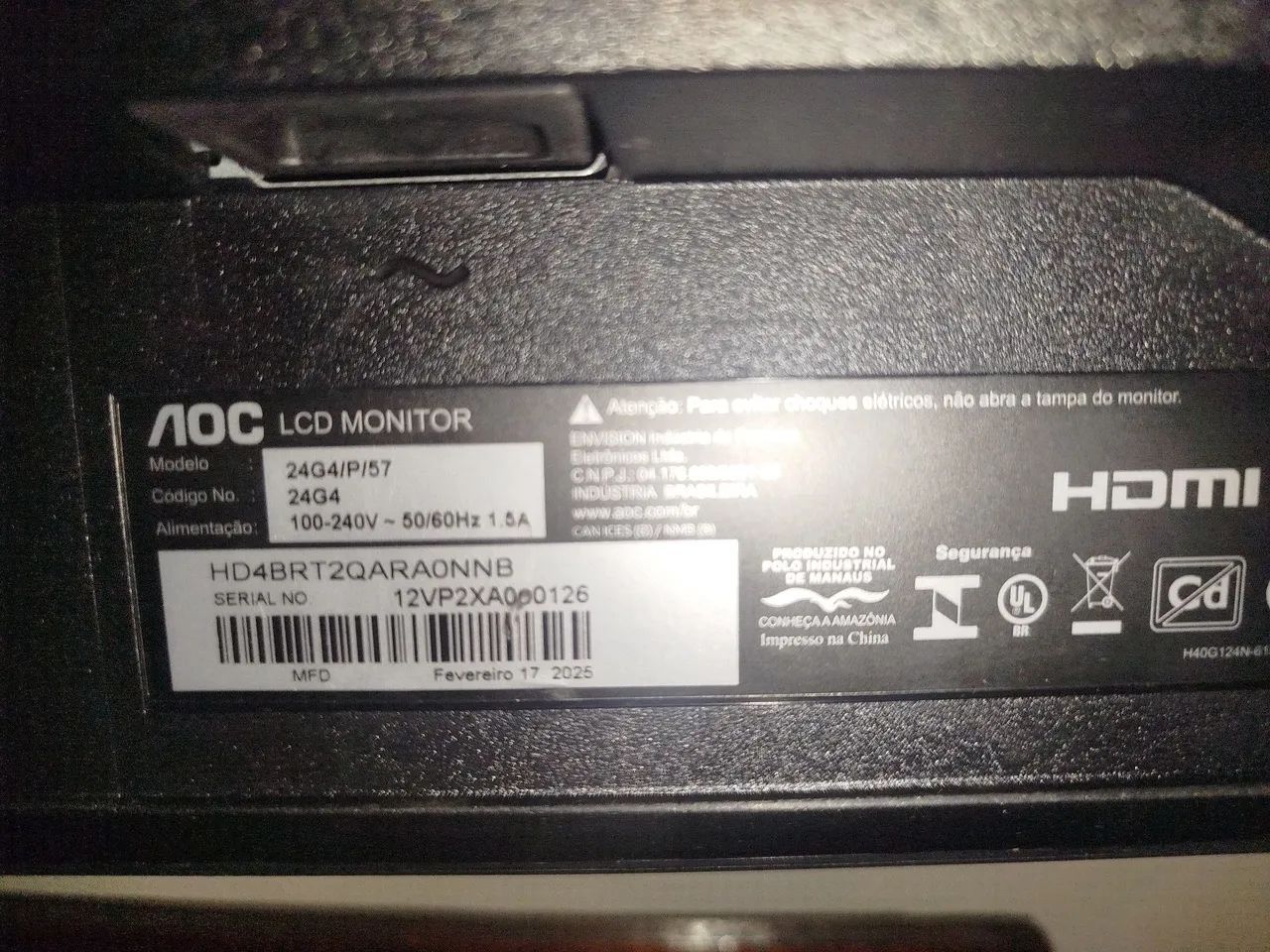 Monitor AOC 24° 180HZ - Foto 3