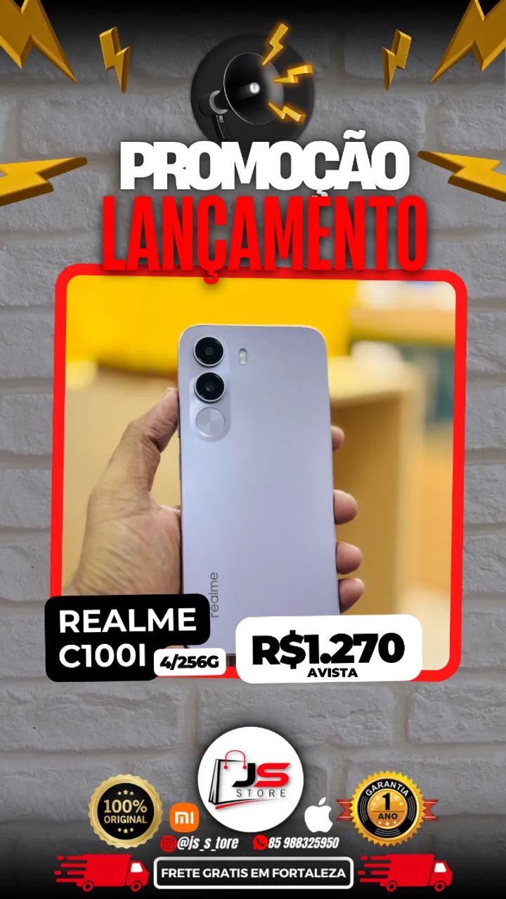 realme c100i 4/256g baixou