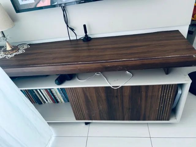 Conjunto de mesa, rack de sala e painel para tv 65580436123267123