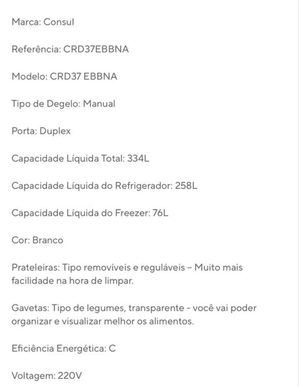Geladeira Cônsul Duplex - Foto 3