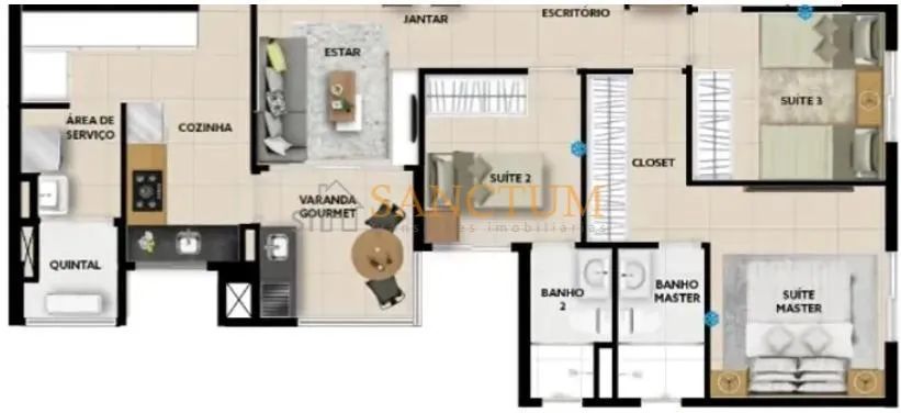 apartamento - Chácara da Barra - Campinas