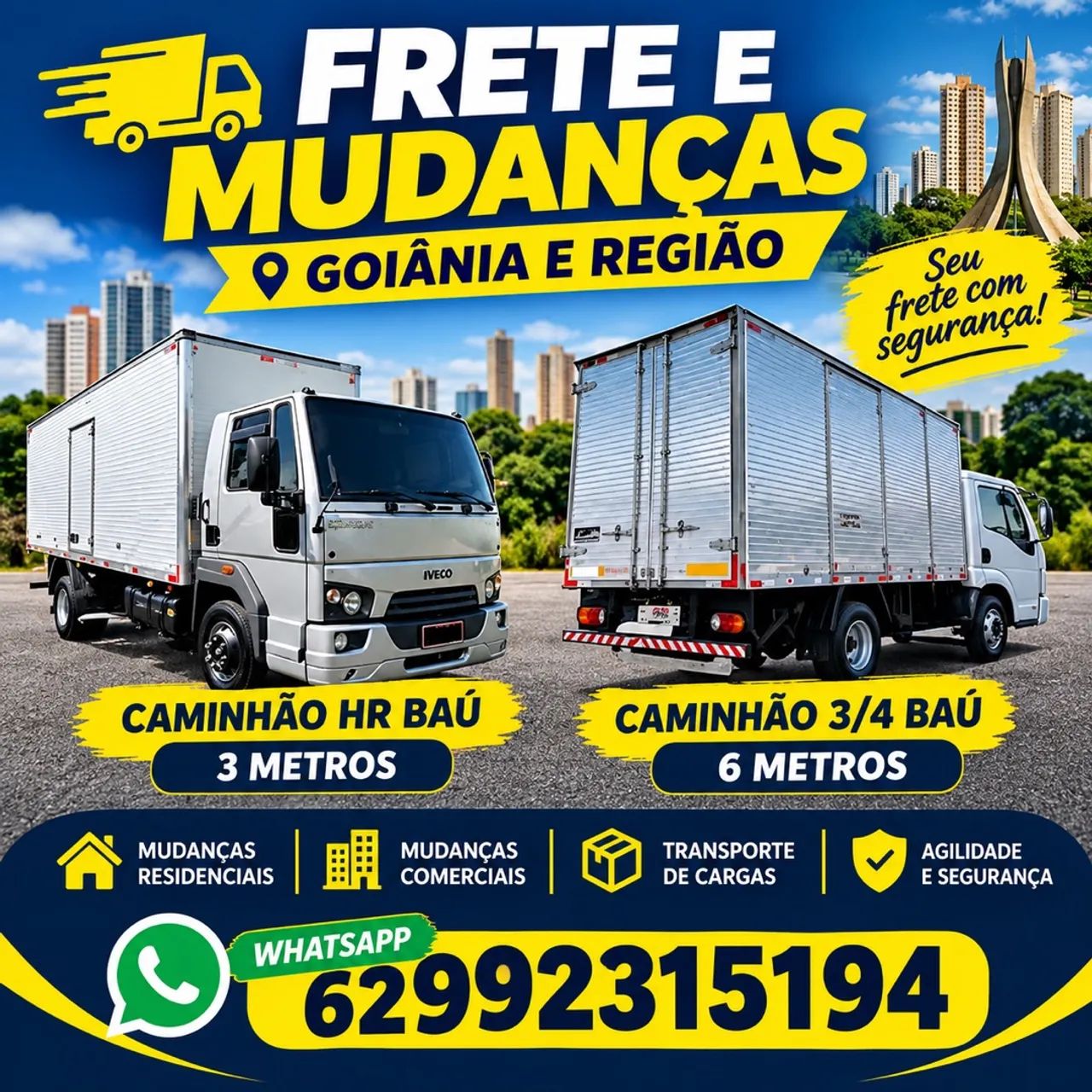 Fretes e Mudanças Goiânia e Região 