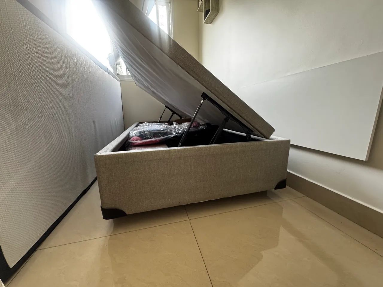 Cama baú com colchão solteiro Emma - Foto 2
