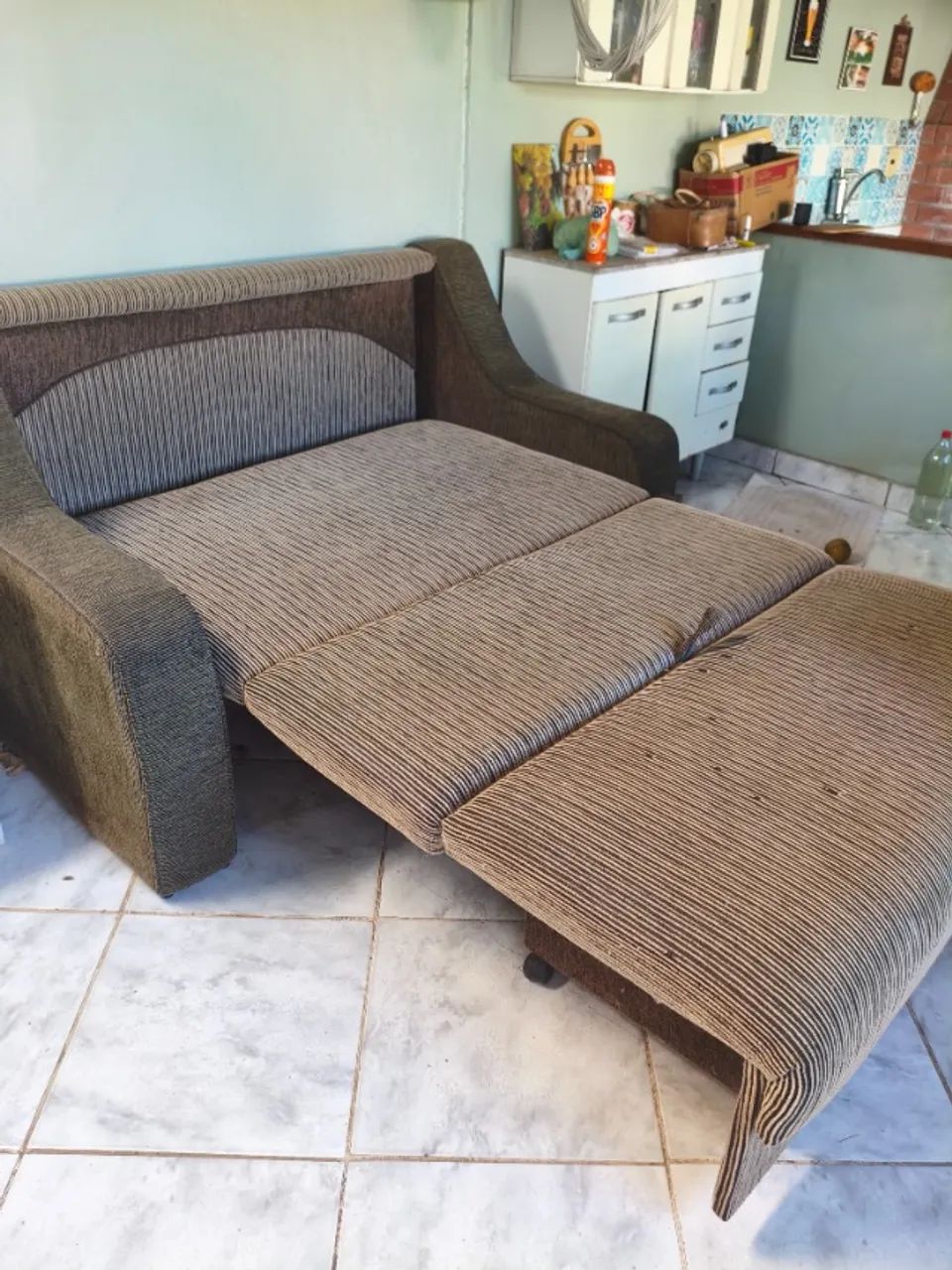 Sofá cama 160cm de largura total incluindo os braços  - Foto 5