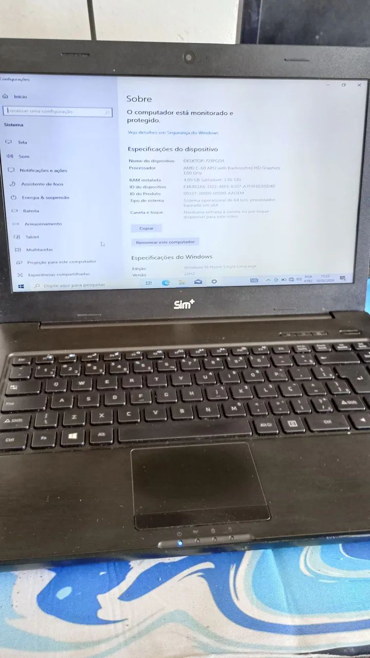 Notebook Positivo Sim