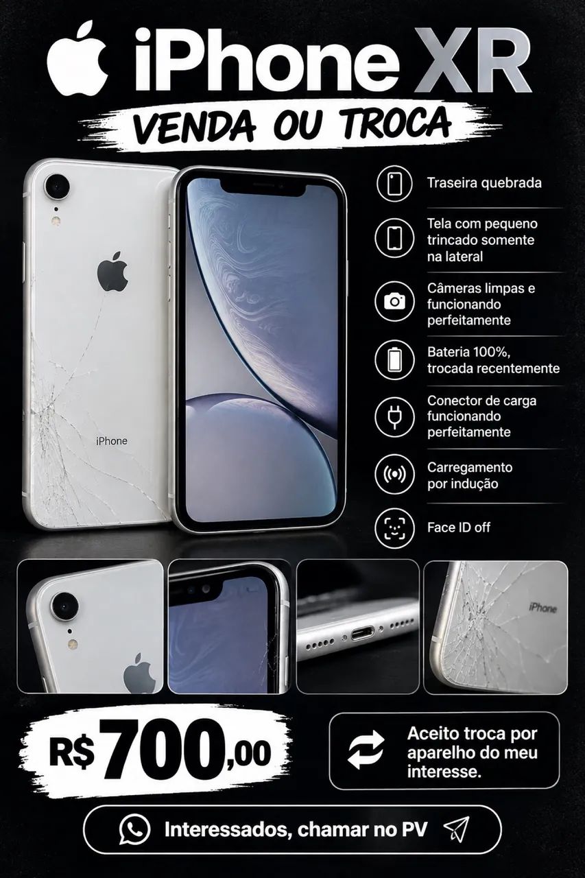 iPhone XR pra troca 